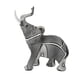 thumbnail image 2 of Centro De Mesa De Estatua De Elefante Simple Moderno Para Decoración De Escritorio Para El Hogar A Rayas, 2 of 3