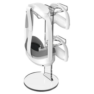 Soporte De Escritorio Acrílico Aaronmei Para Auriculares Vr Y Controladores Transparente