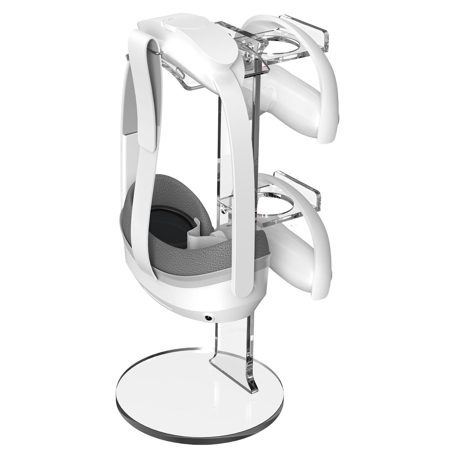 Soporte De Escritorio Acrílico Aaronmei Para Auriculares Vr Y Controladores Transparente