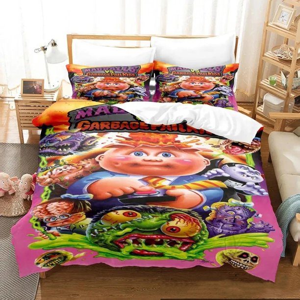 Garbage Pail Kids Bedding Set Boys Girls Duvet Cover Pillowcase Bed boys Adult
