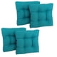 thumbnail image 1 of Juego de 4 cojines Blazing Needles para sillas de comedor, color azul aguamarina, 1 of 2