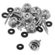 thumbnail image 5 of BOTONES DE CORREA DE GUITARRA CON TORNILLOS INOXIDABLES Y ARANDELAS DE GOMA Plata, 5 of 5