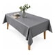 thumbnail image 1 of Mantel De Hule Mesa Rectangular Diseño Liso 140x220cm gris, 1 of 4