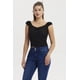 thumbnail image 1 of Polera Mujer Escote Corazón Espalda Amarra Negro, 1 of 4