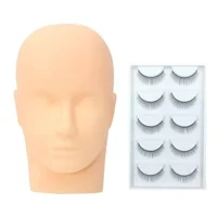 Linastore - Maniquí Para Extensiones De Pestañas + Pestañas De Practica