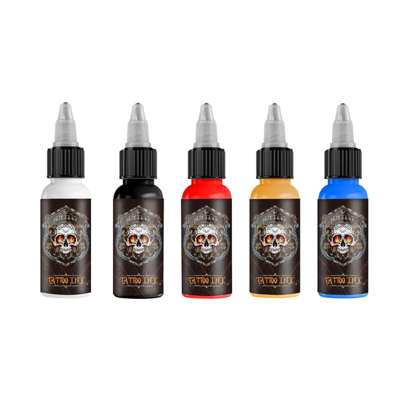 Tinta para tatuajes Vidattx Poseidon 30 ml, 5 colores, vegana y orgánica