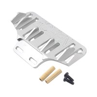 Magideal - Reemplazos De Parachoques Trasero De Alerón Trasero De Metal Para K969 K979 Piezas De Accesorios De Bricolaje Plata