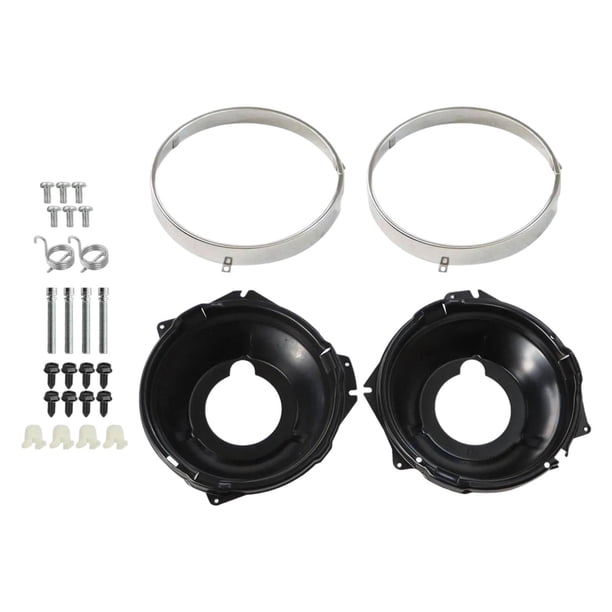 Kit de cubo de montaje de anillos de retención de delanteros de 28 piezas, accesorios de montaje que reemplazan los anillos de metal de los