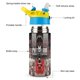 thumbnail image 3 of Culto del Cordero Botella de Agua con Tapa Pop Top de Un Toque, Acero Inoxidable, a Prueba de Fugas, para Deportes, Botella Infantil azul 12 oz, 3 of 6
