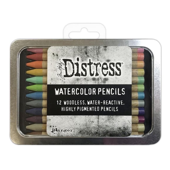 Lápices de acuarela Ranger Tim Holtz Distress - 12 unidades