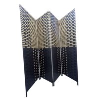 Oem - Biombo Resistente 4 Paneles Bambu Bicolor 180Cmx180Cm 2
