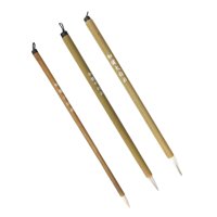 Magideal - 3X Pinceles De Cerámica, Pinceles De Vidriado De Cerámica, Pincel Para Colorear, Pincel De Pintura De Detalles Portátil, Pincel Para Pintar Con Acuare