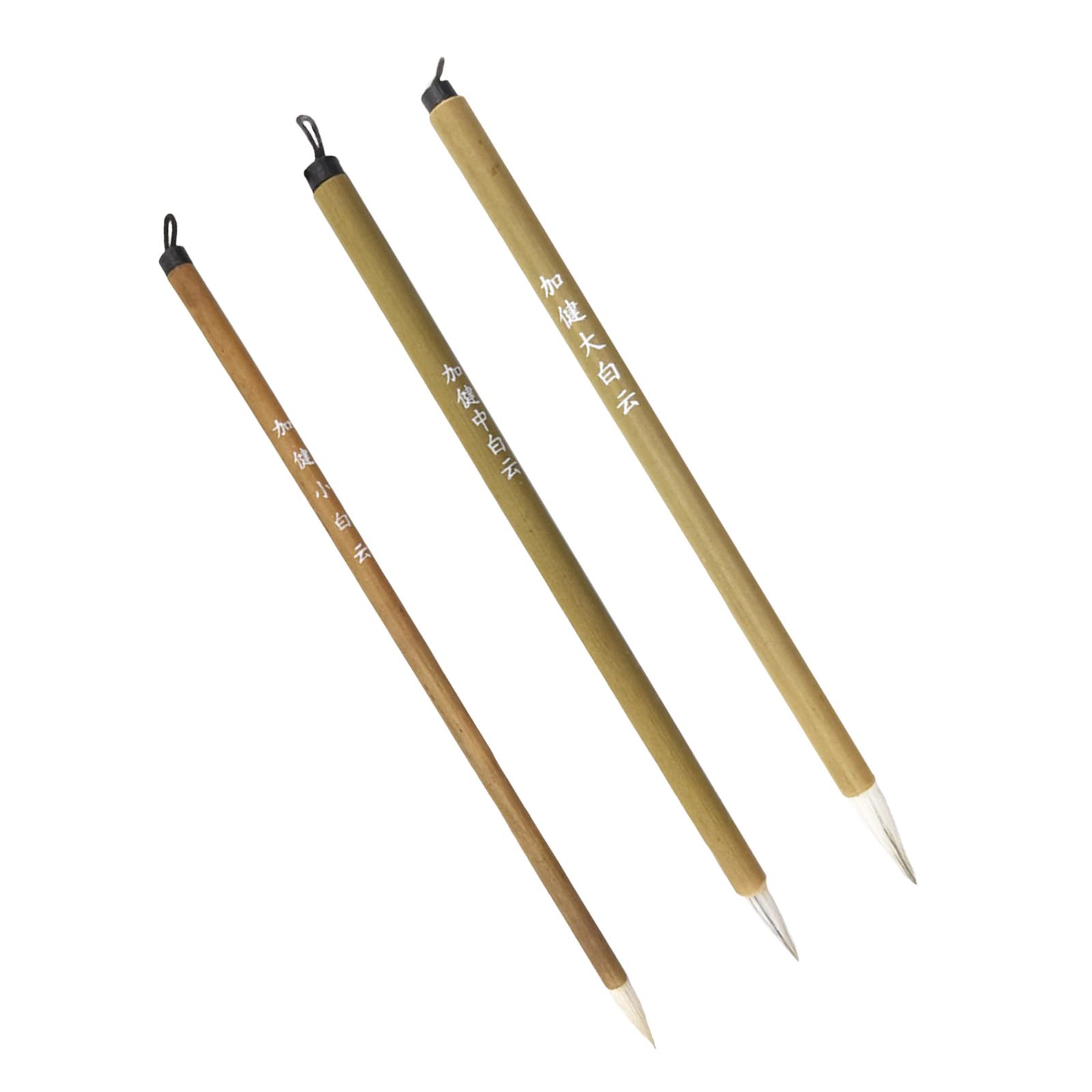 Magideal - 3X Pinceles De Cerámica, Pinceles De Vidriado De Cerámica, Pincel Para Colorear, Pincel De Pintura De Detalles Portátil, Pincel Para Pintar Con Acuare