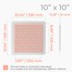 thumbnail image 2 of Rejilla cuadrada blanca de plástico para cubierta de ventilación HVAC OV 25 x 25 cm, 2 of 8