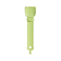 Ioensy - Cuchara Para Apretar Con Tiras Para Gatos, Cuchara Para Alimentar Gatos Portátil Multifuncional, Color Verde