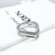 thumbnail image 3 of Anillo Cintillo Doble en V, Circonitas Pavé y Liso, Talla 7, Plata 926, 3 of 6
