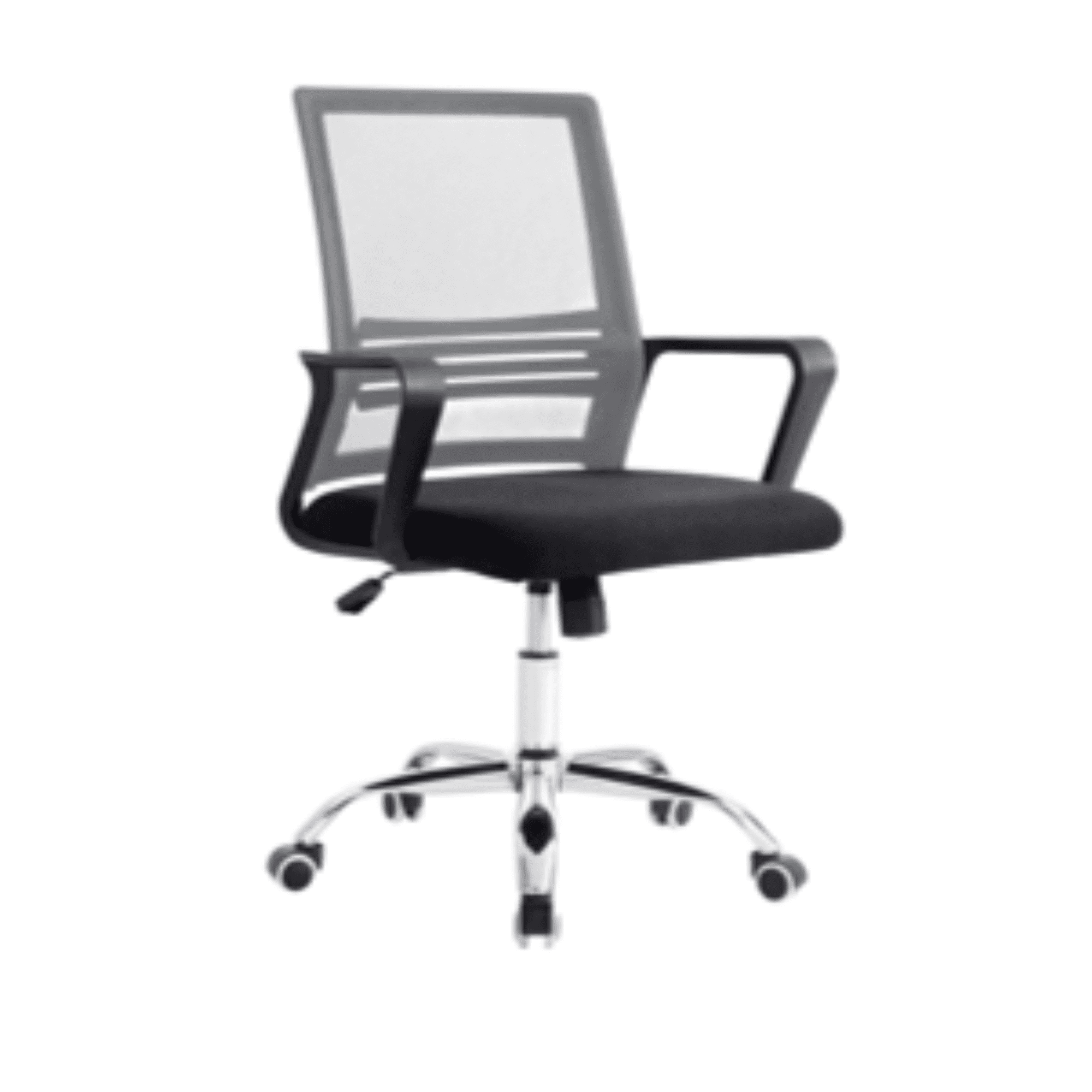 Arthome - Silla De Oficina Negra Y Gris Ergonómica Ajustable Santiago