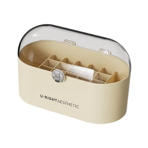 Bothyi - Organizador De Lápiz Labial Estuche De Almacenamiento Organizador De Almacenamiento De Maquillaje Multiusos Encimera Beige