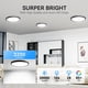 thumbnail image 2 of Luz LED de techo WKONCLDY de 12" 3200 lm 5000 K 110 V, paquete de 6, 2 of 7