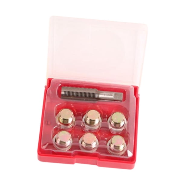 Kit De Reparación De Roscas De Tapón De Drenaje De Aceite Herramienta Para Volver A Enhebrar Tornillos De Cárter De Aceite De Primera Calidad Y Resistentes M17x1.5