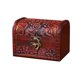 thumbnail image 1 of Caja De Baratijas Con Bisagras, Cofre Del Tesoro, Caja Para Pendientes, Joyero De Madera, Organizador Rojo, 1 of 5