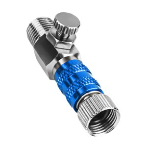 Magideal - Acoplador De Liberación Rápida Para Aerógrafo Con Válvula De Control De Flujo Adaptador De Conexión Y Repuesto Metálico Adecuado Para Aficionados A L Presión Azul