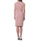 thumbnail image 3 of Vestido lápiz hasta la rodilla para mujer INSPIRE CHIC con manga corta y cinturón para usar en el trabajo, vestidos de tubo M Rosa, 3 of 5