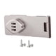 thumbnail image 3 of Cerradura De Puerta De Gabinete Con Tornillos, Cerradura De Cajón Para Puerta De Granero, Baño, Puertas Pequeñas, Plateado, 4,5 Pulgadas, 3 of 5