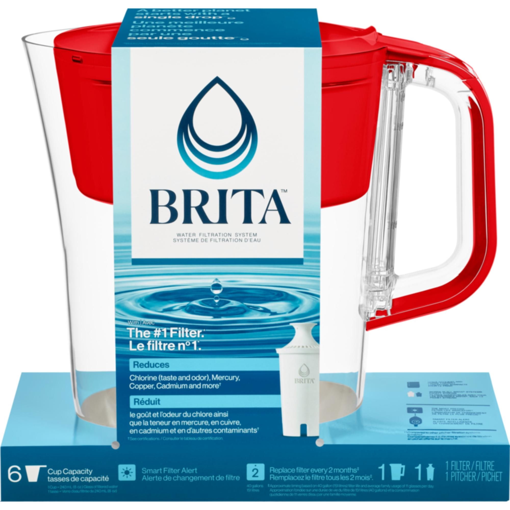 Brita - Jarra Purificadora De Agua Denali 1.5L Ps Transparente