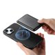 thumbnail image 3 of Funda de Cuero Magnética con Tarjetero para iPhone 14 Cubierta Delgada Negro, 3 of 5