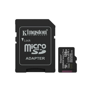 Tarjeta Microsdxc 128Gb Kingston Sdcs3 Canvas Select Plus Negro