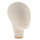 thumbnail image 3 of Cabeza De Bloque De Lona De Maniquí, Peluca, Sombrero De Peluquín, Pantalla Con Orificio De Montaje, 21 "beige, 3 of 5