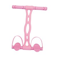 Magideal - Banda De Resistencia Para Pedales, Banda Para Abdominales, Cuerda Para Tirar, Bandas Elásticas Para Gimnasio En Casa, Bandas De Entrenamiento De Resis Rosa