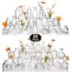 thumbnail image 1 of Set de jarrones Glass Bud Arme, 60 unidades, flores a granel de vidrio transparente, 1 of 7