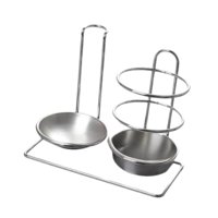 Magideal - Soporte Para Cuchara, Soporte Para Cuchara, Soporte Para Cucharón De Sopa De Acero Inoxidable, Organizador De Palillos Para Cocina, Buffet, Restaurant