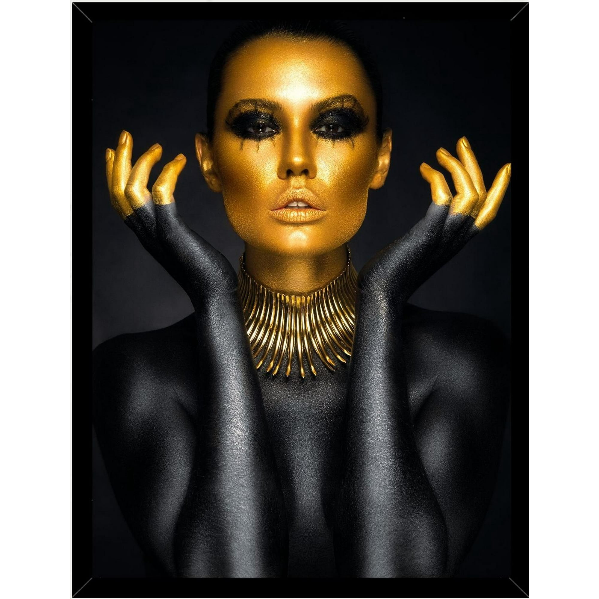 Genérico - Cuadro Decorativo Mujer Artistico 3 Medidas 30x40 Cm