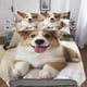 thumbnail image 1 of Juego De Cama Para Perros Con Ia Con Funda Nórdica Y Funda De Almohada Con Cremallera Invisible Juego De 3 Piezas Con Cremallera Y 2 Fundas De Almohada, 1 of 3