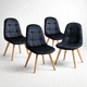 thumbnail image 1 of Pack 4 Sillas Capitonne Velvet Negro, 1 of 4