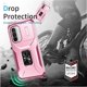 thumbnail image 5 of Funda Armada para Samsung Galaxy A36 con Tapa Deslizante y Soporte Magnético Giratorio Rosa, 5 of 5