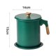 thumbnail image 2 of Contenedor de grasa de tocino para el hogar Tanque de almacenamiento de aceite de cocina de hierro con filtro - antiadherente, 2 of 6