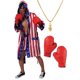 thumbnail image 1 of Disfraz de Boxeador con Bandera de EE. UU. Maxim Party Supplies Talla Única, 1 of 7