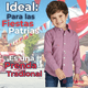 thumbnail image 5 of Camisa Huaso Cuadrillé Algodón Niño Juvenil Color Rojo, 5 of 8