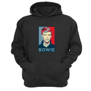 Genérico - Polerón Canguro Bowie Gris Oscuro Talla Xs Unisex