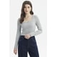 thumbnail image 1 of Polera Mujer Rib Gris Melange, 1 of 4