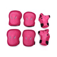 Babyluna - Kit Protección Niños Bicicleta Patinaje Antigolpes Rosado