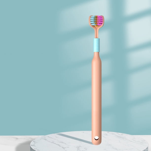 3D Stereo Three Sided Soft Hair Tooth Toothbrush Adult Toothbrush Oral Health Cleaner Tongue Scraper Oral Care Beauty Tools
