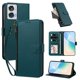 thumbnail image 2 of Funda con Billetera para [Motorola Edge 50 Fusion 5G] con Bolsillo Zipper y Tarjetero Verde pavo real, 2 of 6