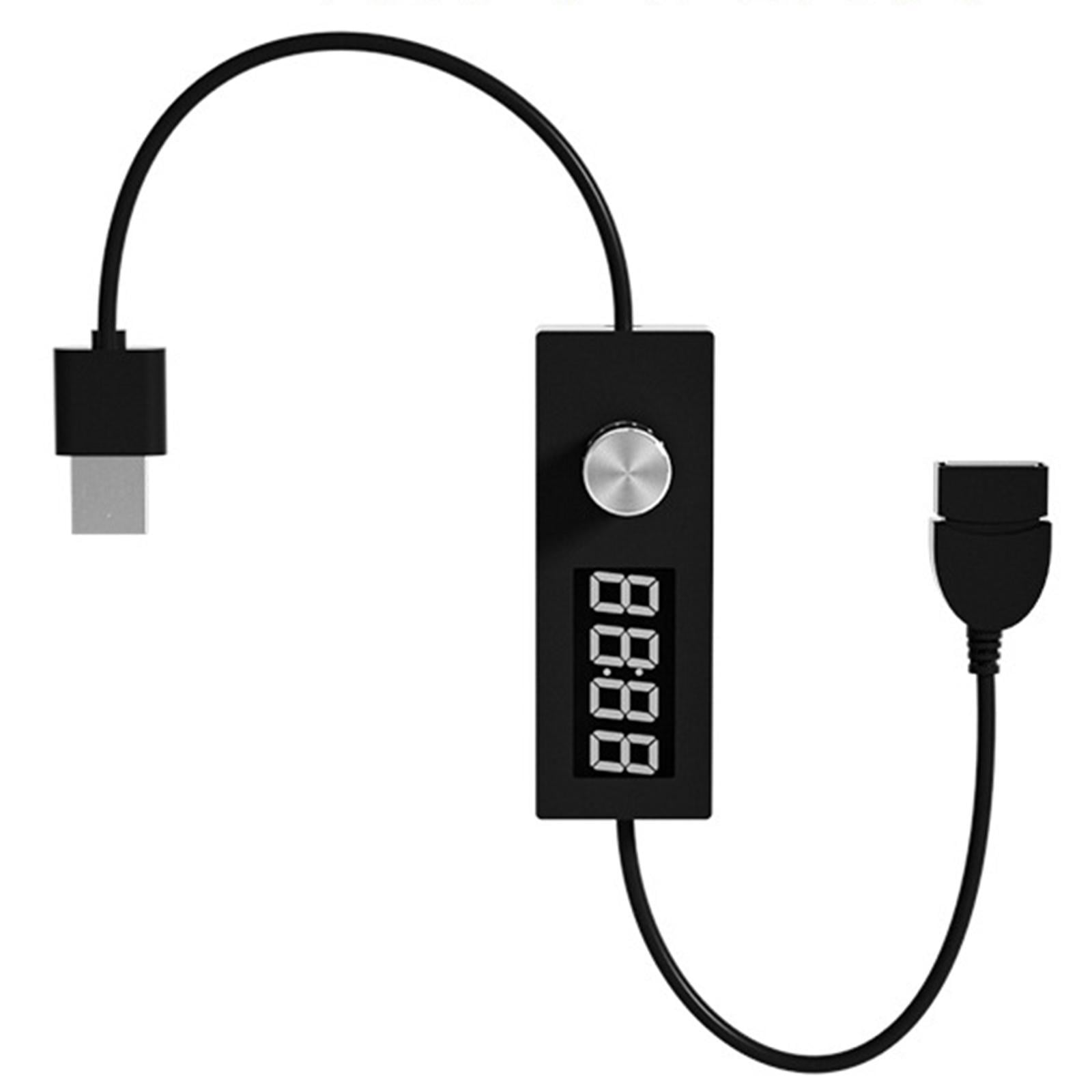 Bothyi - Cable Del Temporizador De Potencia Usb Cable De Adaptador De Extensión Usb Con Temporizador Para La Bombilla De La Lámpara Usb