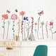 thumbnail image 2 of 1 Sheet, Colorful Flowers Vines Wall Decals, Butterflies, Green Plants Leaves Peel And Stick Wall Stickers, Elegant Floral Art Mural Wallpaper For Kids Bedroom Bathroom Living Room Home Decoration, 2 of 2