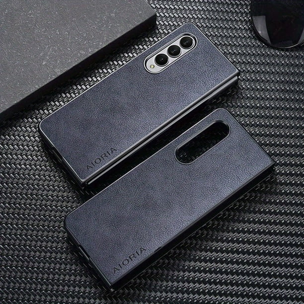 1pc Phone Case With Premium Leather Cover Retro Design Full Protective Phone Case For Samsung Galaxy Z Fold 4 Fold4 5G